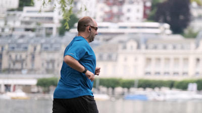 Mann am Joggen